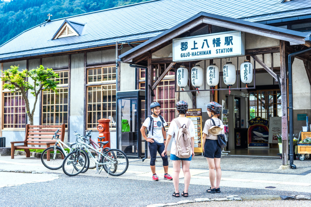 サイクルクルーズ 郡上八幡駅に集合