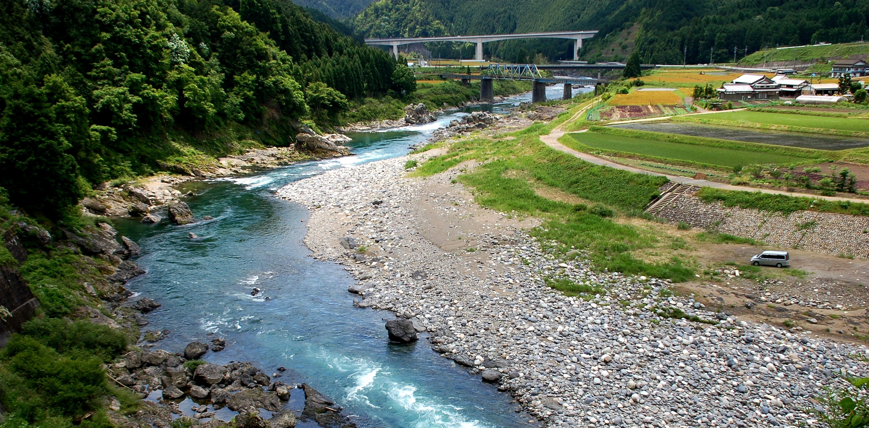 The history of Nagawagawa River and the great river created from the headwater
