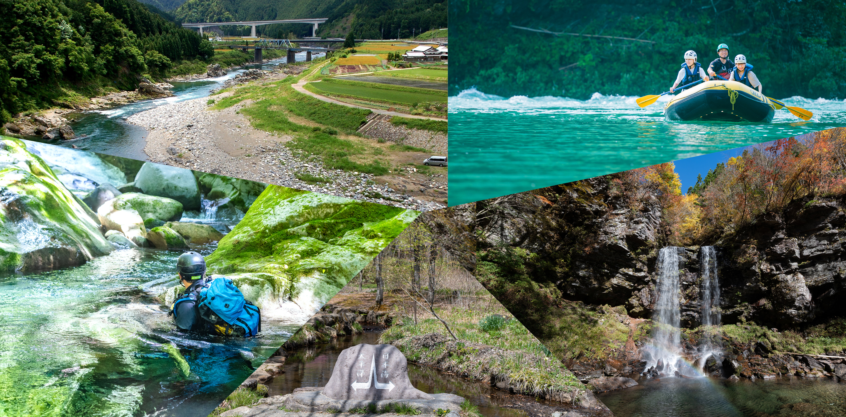 Meotodaki Waterfalls and headwater of Nagaragawa River, a river brings lives with a long history